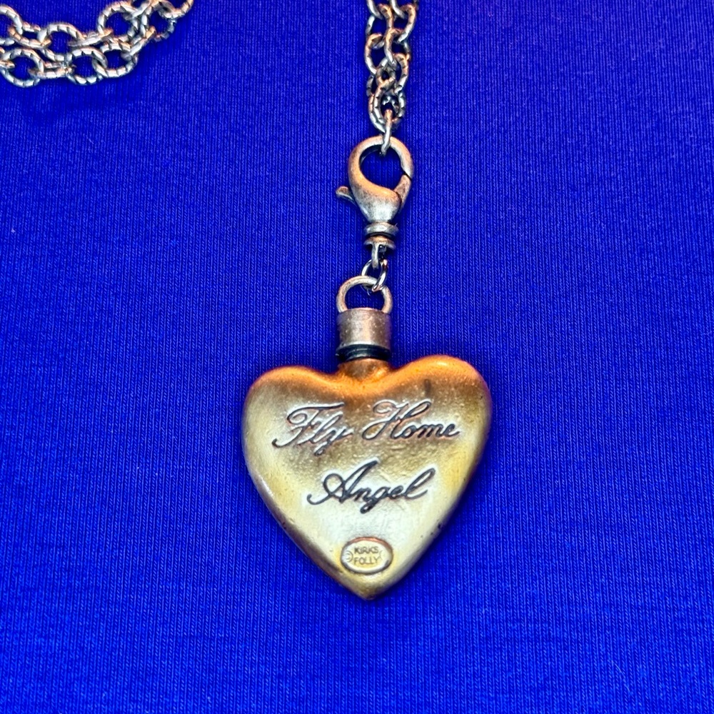 Kirks Folly ~ Angel Cherub Urn Necklace 34” Fairy Dust. - Picture 12 of 14